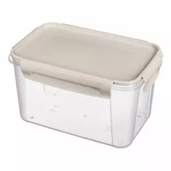 Контейнер для продуктов LOCK&OK, 1.5 л, пластик, бежевый флэк