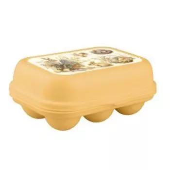 Контейнер для яиц Пасха, 17.2x13x7.5 см, пластик