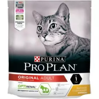 Корм сухой для кошек ProPlan с курицей, для взрослых кошек, 400 г