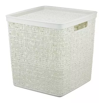 Коробка Idea Бязь с крышкой, 28 х 28 х 28 см, 17 л