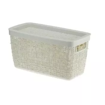 Коробка Idea Бязь с крышкой, 28 х 14 х14 cм, 4 л