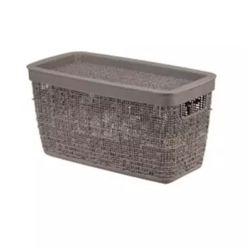 Коробка Idea Бязь с крышкой, 28 х 14 х 14 cм, 4 л