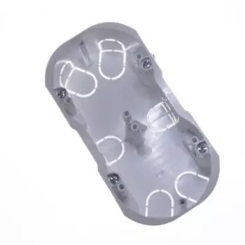 Коробка монтажная двойная, 60х40 мм, бетон