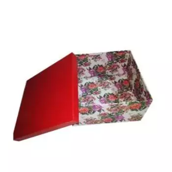 Коробка подарочная квадрат, 8.5х8.5х4.8 см, в ассортименте