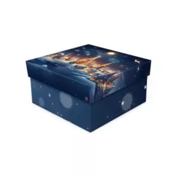 Коробка подарочная Лунная ночь, 19х19х9 см