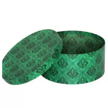 Коробка подарочная NY, круглая, 14х7 см, в ассортименте