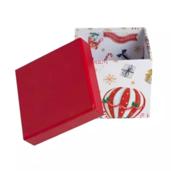 Коробка подарочная NY, квадрат, 26х26х13 см, в ассортименте