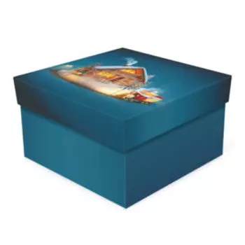 Коробка подарочная Праздник к нам приходит, 21х21х11 см