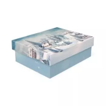 Коробка подарочная Снежный лес, 17х13х7 см