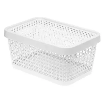 Коробка с крышкой Idea Пирула, 4.5 л, белый