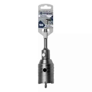 Коронка по беотну твердосплавная Monogram, 50 мм, с адаптером SDS-plus