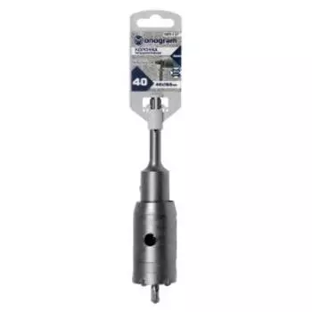 Коронка по бетону твердосплавная Monogram, 40 мм, с адаптером SDS-plus