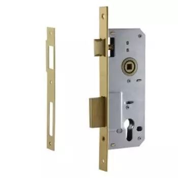 Корпус замка КЗВ-102, 85 мм, латунь полированная