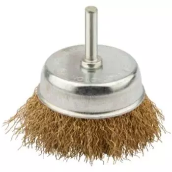 Корщетка чашечная FIT для дрели со шпилькой, 75мм