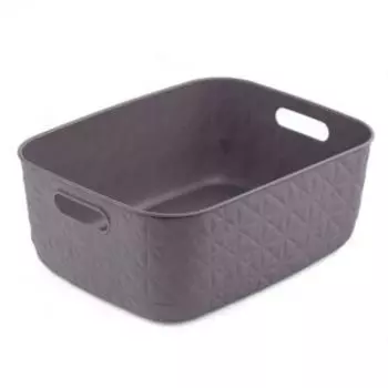 Корзина Curver Softex M, 12.5 л, пластик, тёмно-серый