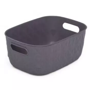 Корзина Curver Softex S, 4 л, пластик, тёмно-серый