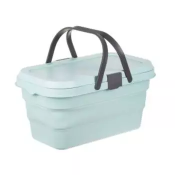 корзина д/пикника ФЛЕКС 16л складная, пластик/силикон