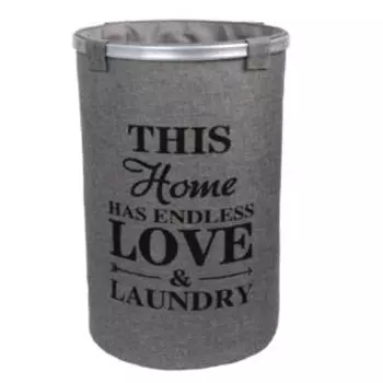 Корзина для белья Fixsen, 80 л, ткань, серая