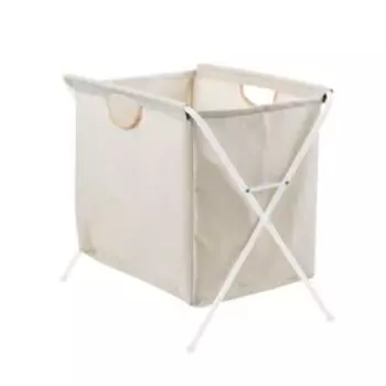 Корзина для белья Nika на металлокаркасе, тканевая, 53х39х62 см, бежевый