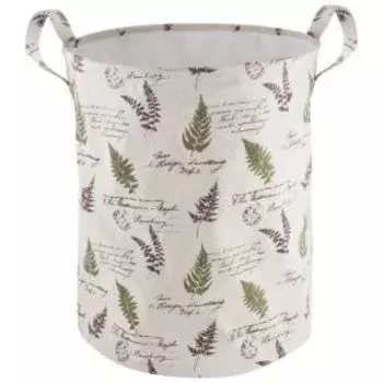 Корзина для белья тканевая РЫЖИИЙ КОТ Листья