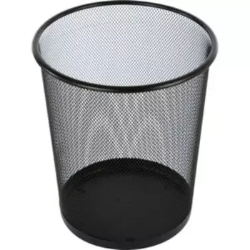 Корзина для бумаг Рыжий Кот, 17,7 л, сталь, черный