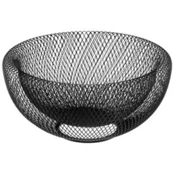 Корзина для фруктов Черная, 24.5х12 см, металл