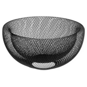 Корзина для фруктов Черная, 30х15 см, металл