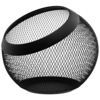 Корзина для фруктов El Casa, 24х24х21 см, металл, черная