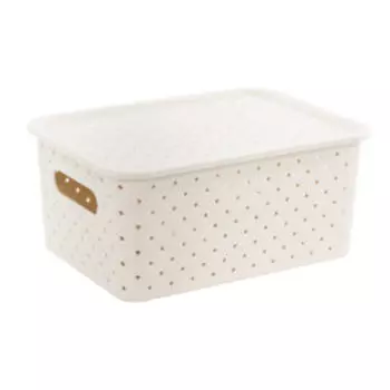 Корзина для хранения Береста, 23,5 х 17 х 10,5 см, с крышкой