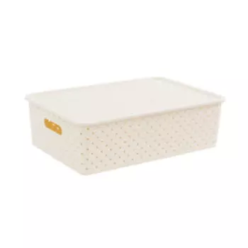 Корзина для хранения Береста, 35 х 24,5 х 10,5 см, с крышкой