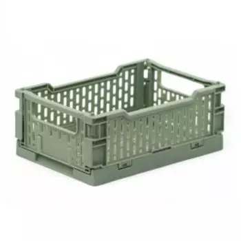 Корзина для хранения складная Gondol Cassa, 0.66 л, размер XS, пластик, зелёная