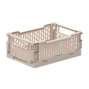 Корзина для хранения складная Gondol Cassa, 0.66 л, размер XS, пластик, слоновая кость