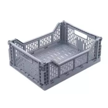 Корзина для хранения складная Gondol Cassa, 15 л, размер M, пластик, серая