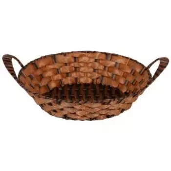 Корзина для продуктов круглая Д Плетение, 19х19х8 см, пластик