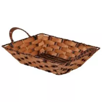 Корзина для продуктов прямоугольная Д Плетение, 28х23х8 см, пластик