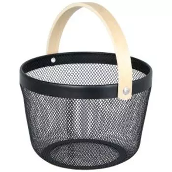 Корзина Домовой, 25х25х18 см, металл/дерево