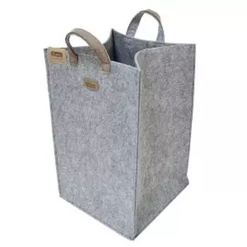 корзинка для белья EVA ELEGANCE светло-серый