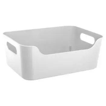 Корзинка для хранения Econova Scandi, 4.6 л, 27х19х10.5 cм, универсальная, белый