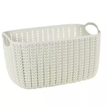 Корзинка для хранения Idea Вязание, 4 л, белая
