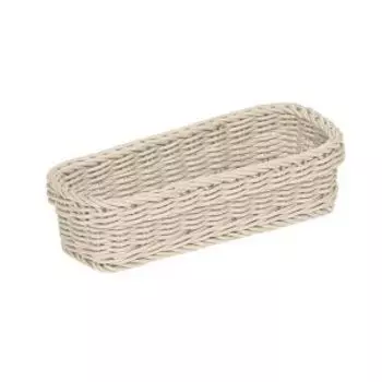 Корзинка Esprado Costura, 25x10x6 см, пластик, слоновая кость