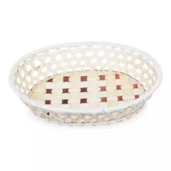 Корзинка овальная Braid, 30x25x6 см, бамбук