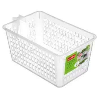 Корзинка с ручкой универсальная, 28х16х12 см, пластик