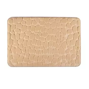 Коврик для ванной комнаты, 50х80 см, бежевый