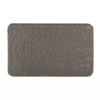 Коврик для ванной комнаты, 50х80 см, серый