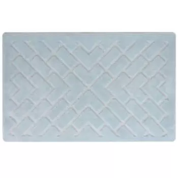 Коврик для ванной комнаты Primanova Dante, 60х100 см, хлопок, голубой