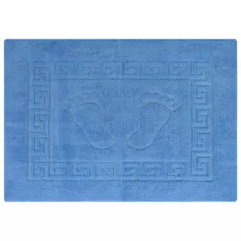 Коврик для ванной комнаты Primanova Foot, 50х70 см, полипропилен, голубой