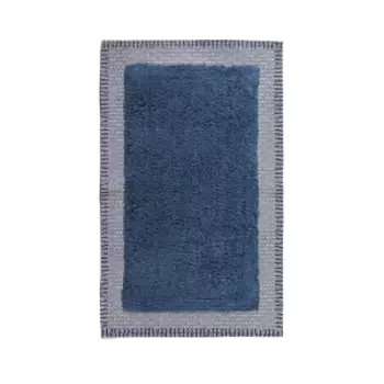 Коврик для ванной комнаты Relax & Renew, 50x80 см, хлопок, синий