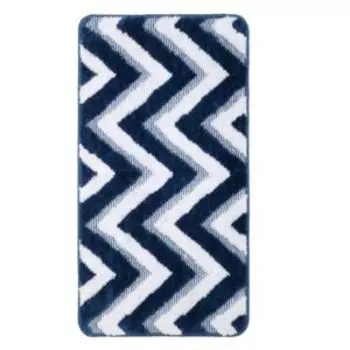 Коврик для ванной комнаты River, 50х80 см, тёмно-синий