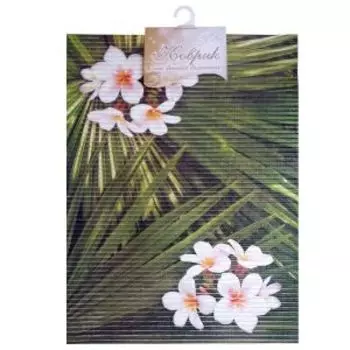 Коврик для ванной комнаты Тропик, 47х67 см, фотопечать