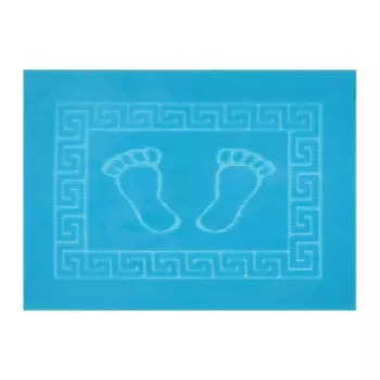 Коврик для ванной Primanova, 50x70 см, полипропилен, светло-голубой